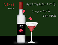 Raspberry Vodka Ad